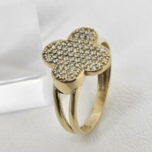 Anillo Flor con Piedras