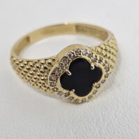 Anillo Panel con Piedra Negra - Image 2
