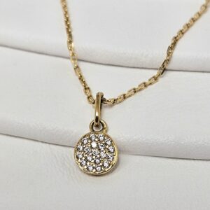 Dije Círculo con Piedra