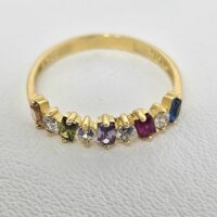 Anillo Baguette Intercalado Color - Image 2