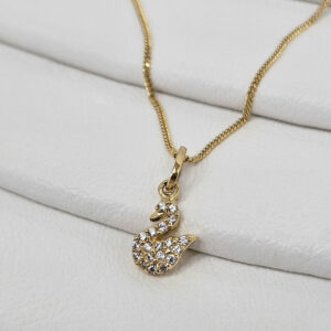 Dije Cisne con Piedra