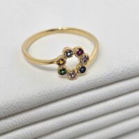 Anillo Círculo con Piedras - Image 4