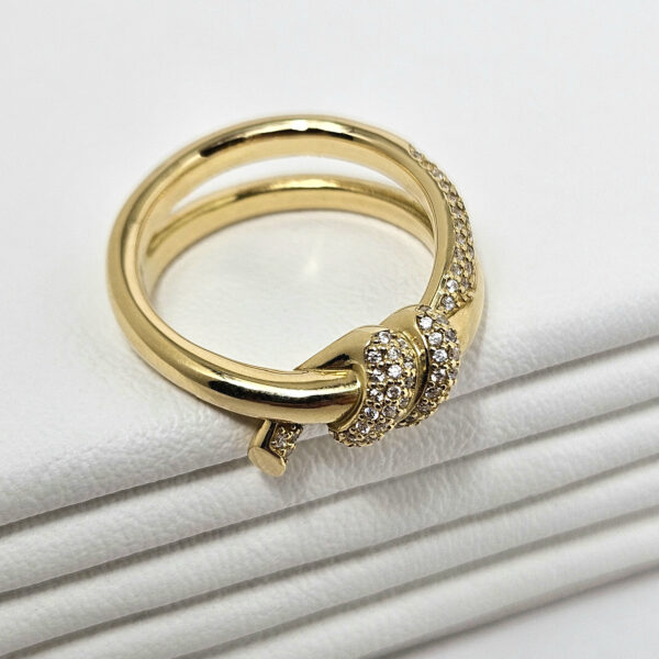 Anillo Nudo con Piedras - Image 3