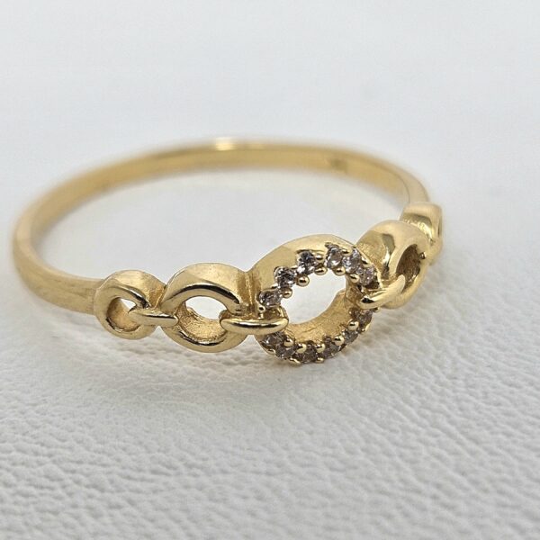 Anillo Cadena Redondo con Piedras - Image 2