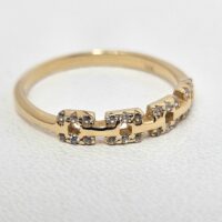 Anillo Cuadrados con Piedras - Image 2