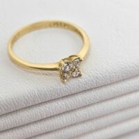 Anillo Flor con Piedra - Image 3