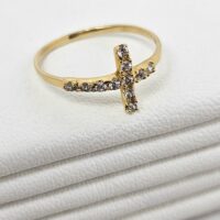 Anillo Cruz con Piedras - Image 3