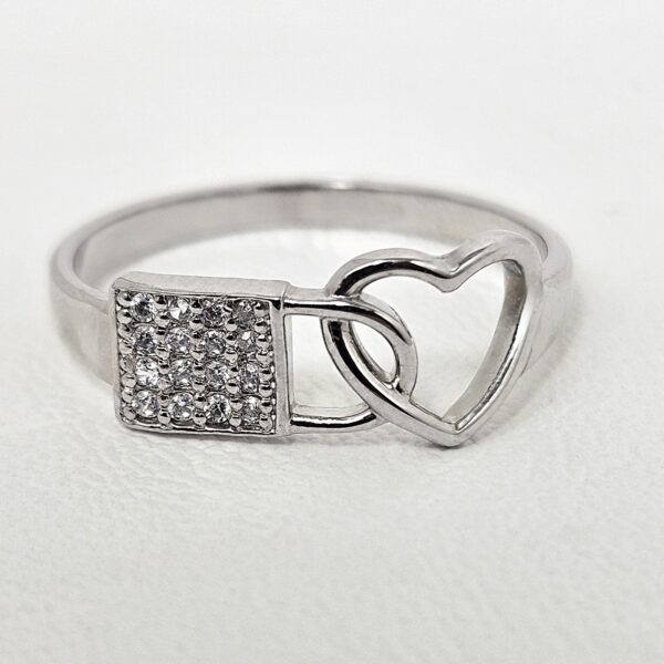 Anillo Candado con Piedras - Image 2