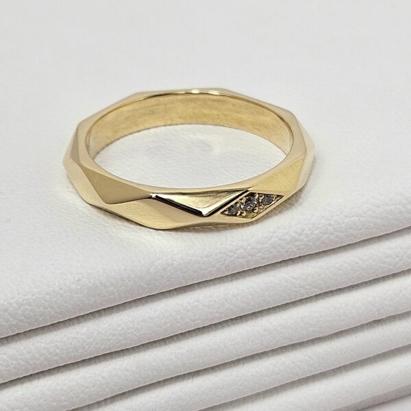 Anillo Rombo con Piedras - Image 3