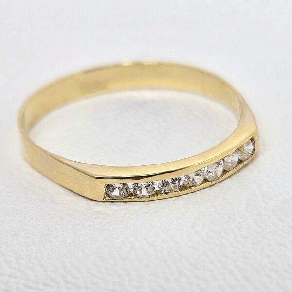 Anillo Fino con Piedras Blancas - Image 2