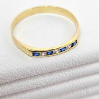Anillo Fino con Piedras Azules - Image 3