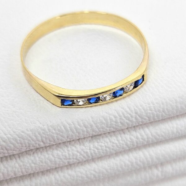 Anillo Fino con Piedras Azules - Image 3