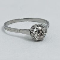 Anillo Solitario Montura Corazon - Image 2