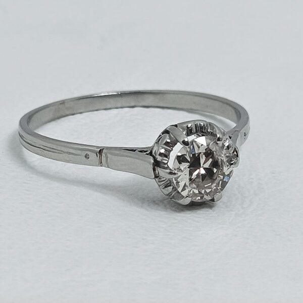 Anillo Solitario Montura Corazon - Image 2