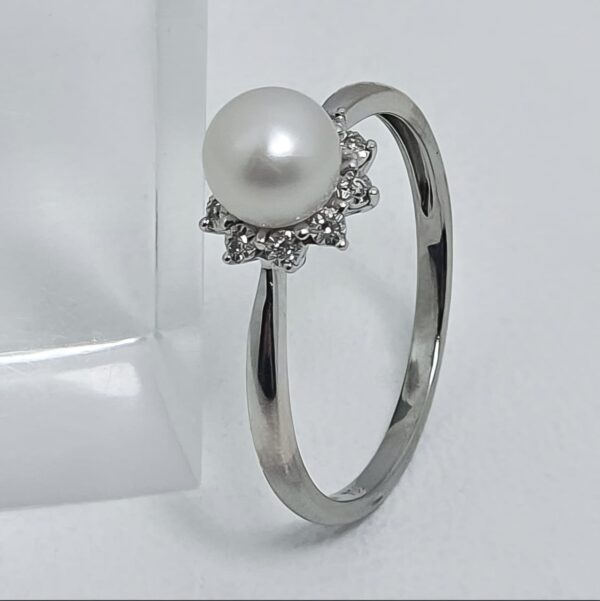 Anillo Solitario Perla